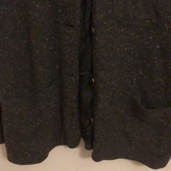 Liz Claiborne Wool Blend Tweed Button-Down Jacket - Picture 5 of 7